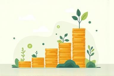 Stack of coins representing increasing passive income